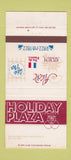 Matchbook Cover - Holiday Plaza Restaurants Matteson IL 30 Strike