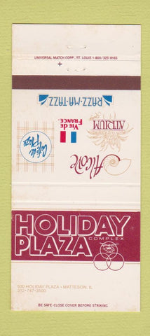 Matchbook Cover - Holiday Plaza Restaurants Matteson IL 30 Strike