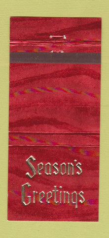 Matchbook Cover - Peoples National Bank Belton TX Christmas 30 Strike
