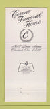 Matchbook Cover - Coreno Funeral Home Cleveland OH 30 Strike