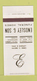 Matchbook Cover - Endsley and Son Fuenral Home Peoria Bartonville IL 30 Strike