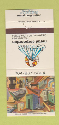 Matchbook Cover - Jenkins Metal Corporation Gastonia NC 30 Strike