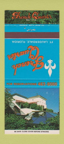 Matchbook Cover - French Quarter Fort Lauderdale FL 30 Strike