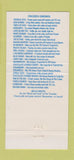 Matchbook Cover Fat Tuesday Restaurant Winter Park Orlando FL Key West 30 Strike