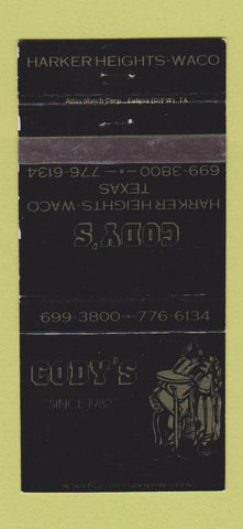Matchbook Cover - Cody's Harker Heights Waco TX 30 Strike