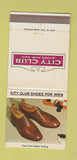 Matchbook Cover - City Club Men's Shoes HF Simon Willoughby OH 30 Strike