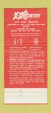 Matchbook Cover - XX Century Heating Furnace Gogolin Sons Toledo OH 30 Strike