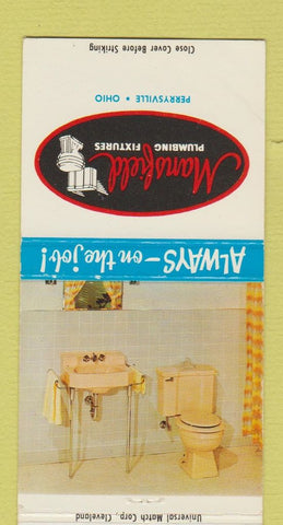 Matchbook Cover - Mansfield Plumbing Fixtures Perrysville OH 30 Strike