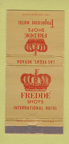 Matchbook Cover - Fredde Shops Tropicana Hotel Las Vegas NV WEAR 30 Strike