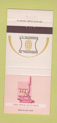 Matchbook Cover - International Inn Washington DC Pink Kitchen 30 Strike