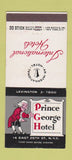 Matchbook Cover - Prince George Hotel New York City 30 Stick