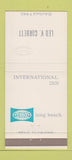Matchbook Cover - International Inn Long Beach CA IMPRINT 30 Strike