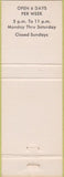 Matchbook Cover - Matchbook Cover Elks Club Winnemucca NV