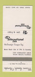 Matchbook Cover - International Inn Miami Beach FL 30 Strike