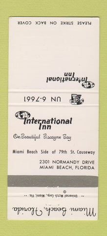 Matchbook Cover - International Inn Miami Beach FL 30 Strike