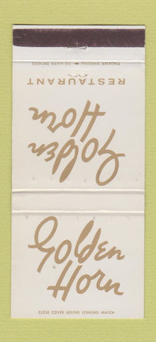 Matchbook Cover - Golden Horn Restaurant Phoenix AZ 30 Strike