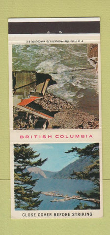 Matchbook Cover - BC British Columbia Paul Lake Hell's Gate  30 Strike