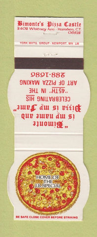 Matchbook Cover - Bimonte Pizza Hamden CT Contour