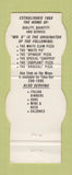Matchbook Cover - Bimonte Pizza Hamden CT Contour