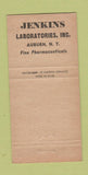 Matchbook Cover - Jenkins Laboratories Drug Auburn NY 30 Strike