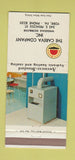 Matchbook Cover - American Standard Heating Furnace York PA 30 Strike