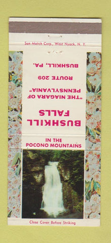 Matchbook Cover - Bushkill Falls Bushkill PA 30 Strike