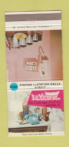 Matchbook Cover - Conestoga T&T Birdsboro PA Telephone 30 Strike