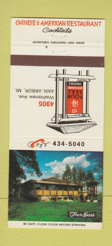 Matchbook Cover - Four Seas Chinese Restaurant Ann Arbor MI 30 Strike