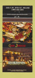 Matchbook Cover - Casa Juanaho Miami FL 30 Strike