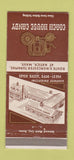 Matchbook Cover - Coach House Candy Natick MA 30 Strike