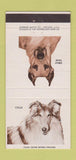 Matchbook Cover - Dogs Great Dane Collie 30 Strike