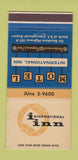 Matchbook Cover - International Inn Motel San Francisco CA 30 Strike