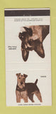 Matchbook Cover - Dogs Terrier German Shepherd Police Dog 30 Strike