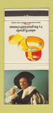 Matchbook Cover - Edam and Gouda Cheese England UK London girlie 30 Strike