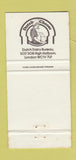 Matchbook Cover - Edam and Gouda Cheese England UK London girlie 30 Strike