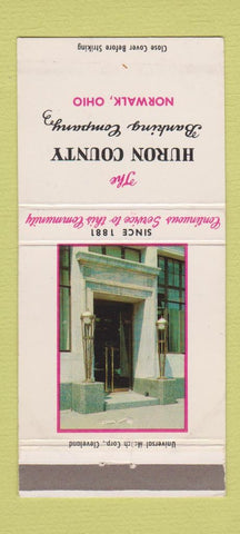 Matchbook Cover - Huron County Banking Norwalk OH 30 Strike
