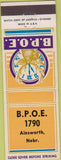Matchbook Cover - Matchbook Cover Elks Club Ainsworth NE