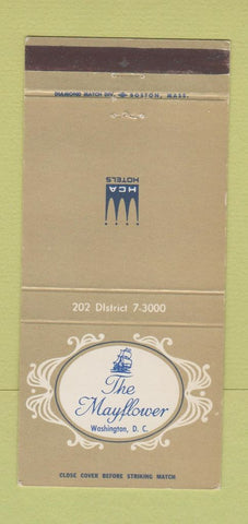 Matchbook Cover - Mayflower Hotel Washington DC 30 Strike
