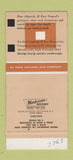Matchbook Cover - El Paso Natural Gas TX Keet Seel Geologists #1 30 Strike