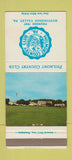 Matchbook Cover - Philmont Country Club Huntindon Valley PA 30 Strike
