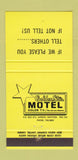 Matchbook Cover - Golden Star Motel Carman MB 30 Strike