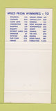 Matchbook Cover - Motel 75 Winnipeg MB 30 Strike