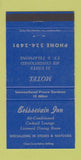 Matchbook Cover - Boissevain Inn Motel ON 30 Strike