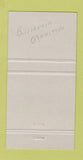 Matchbook Cover - Boissevain Inn Motel ON 30 Strike