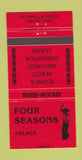Matchbook Cover - Four Seasons Palace Regina SK 30 Strike