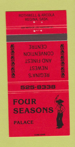 Matchbook Cover - Four Seasons Palace Regina SK 30 Strike