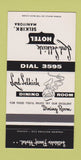 Matchbook Cover - Lord Selkirk Hotel Selkirk MB 30 Strike