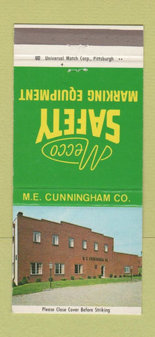 Matchbook Cover Mecco Safety Marking Cunningham Pittsburgh PA Ingomar 30 Strike