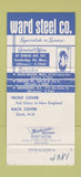 Matchbook Cover - Ward Steel Cambridge MA WEAR 30 Strike