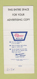 Matchbook Cover - Revco Kitchens Deerfield MI 30 Strike